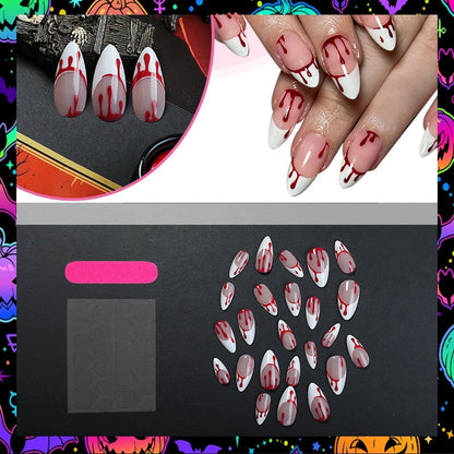 Kunstnagelset mit eleganten Tropfenmotiven Brehn