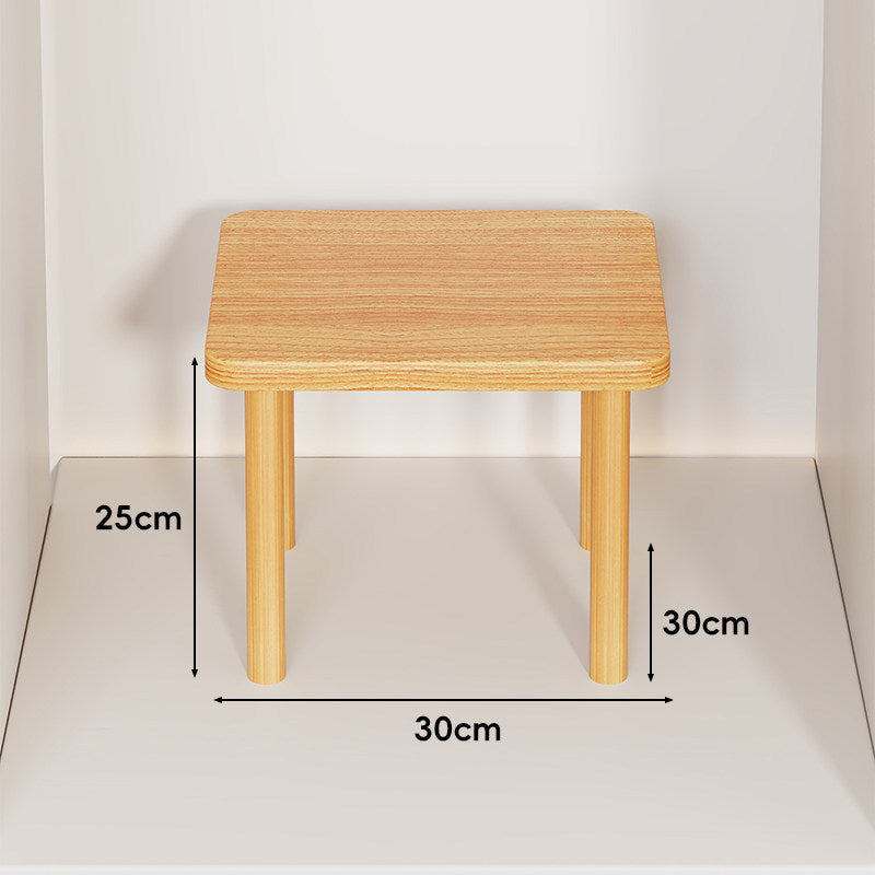 Höhenverstellbarer rechteckiger Holz-Riser-Tisch mit abnehmbaren runden Beinen