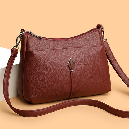 Elegante Leder Schultertasche