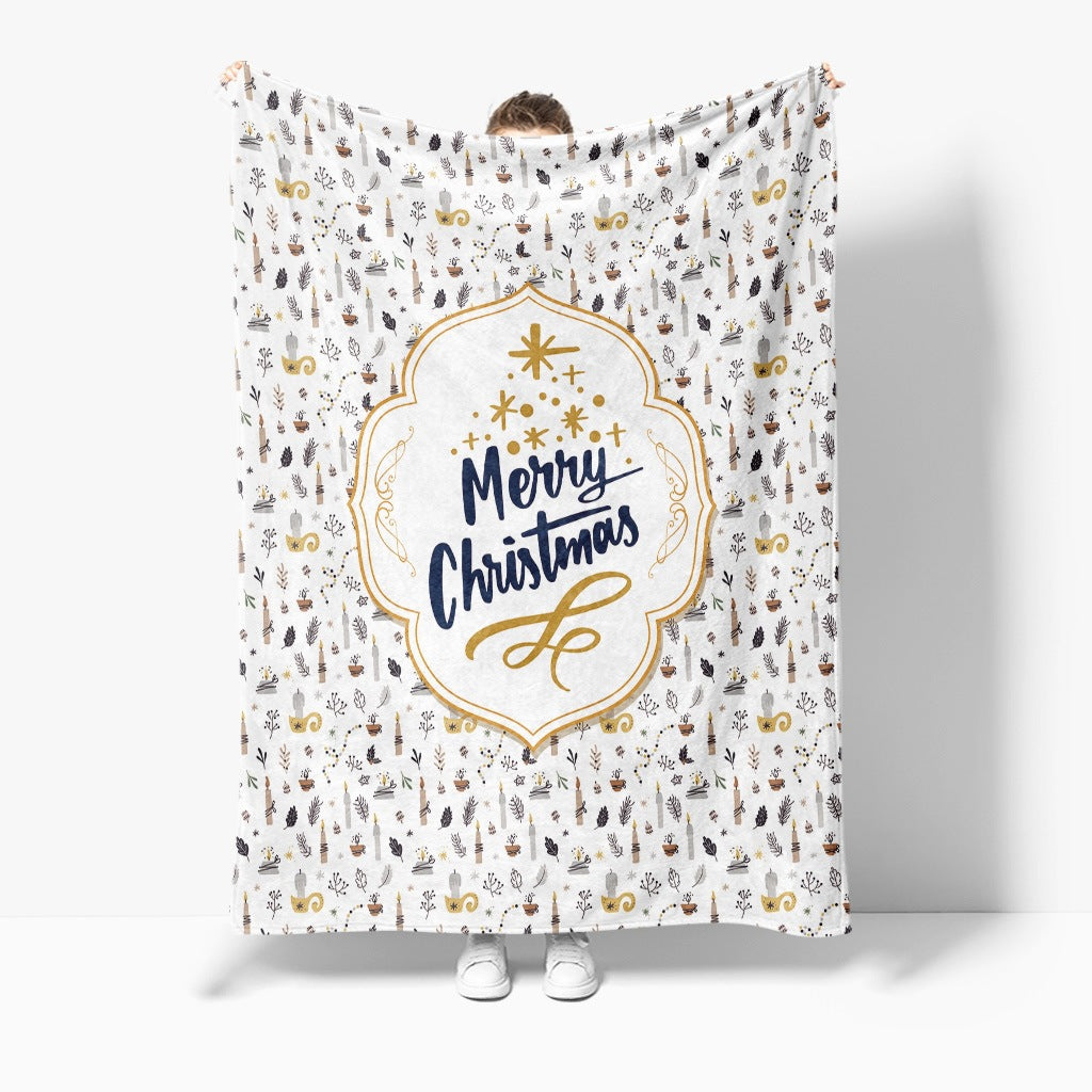 Festliche Feiertags-Fleece-Decke