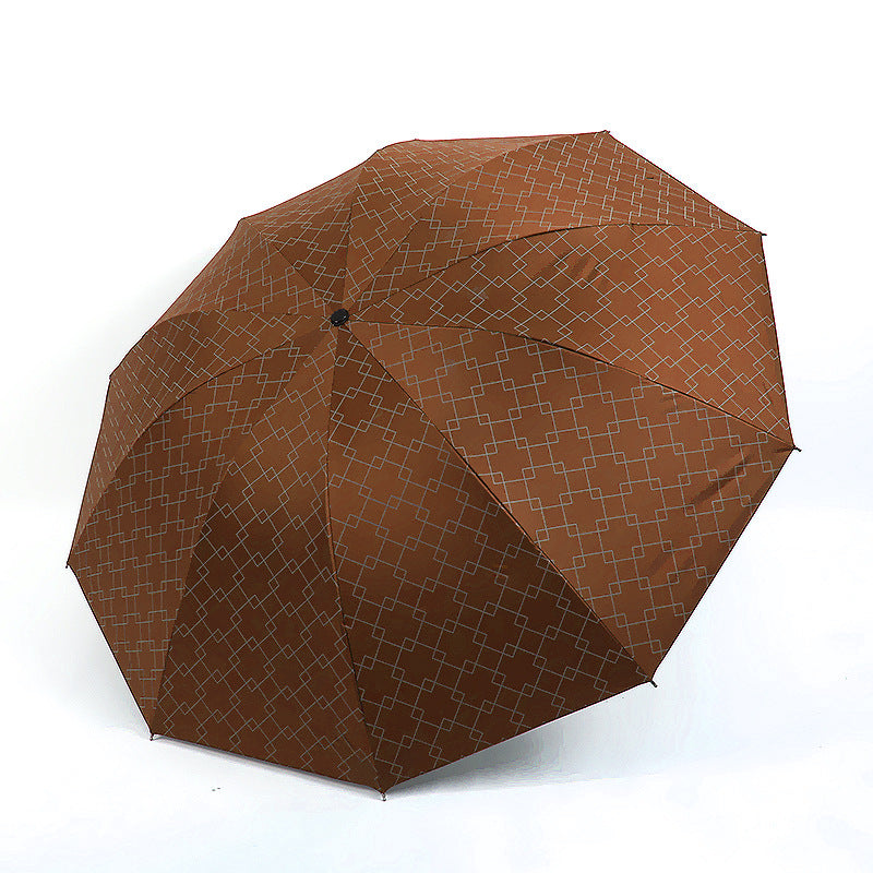Damen Faltbarer Regenschirm mit modernem geometrischen Muster Brehn