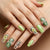 Florales gemustertes Gel-Nagelkunstset Brehn