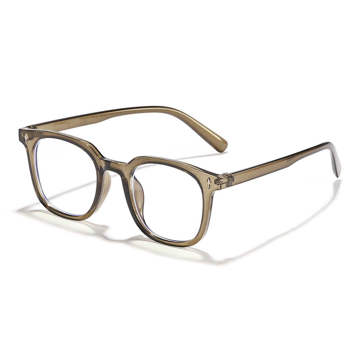 Damen modische Sonnenbrille mit transparentem Rahmen und UV-Schutz Brehn