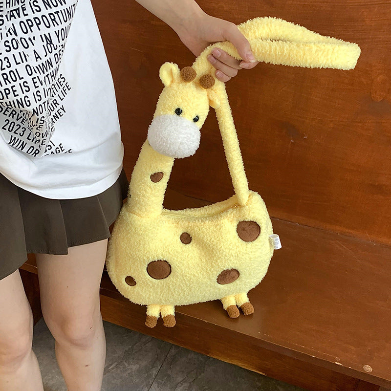 Plüsch Umhängetasche Im Giraffen-Design Brehn