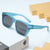 Damen moderne quadratische Sonnenbrille mit robustem Rahmen Brehn