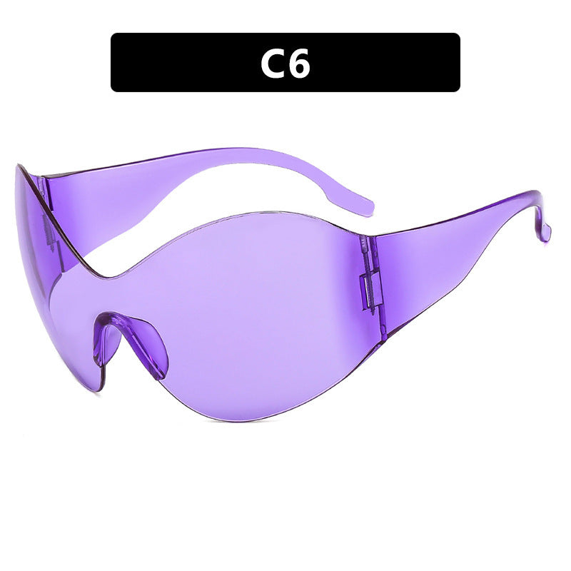 Damen visierartige Sonnenbrille mit innovativem Schutzdesign Brehn