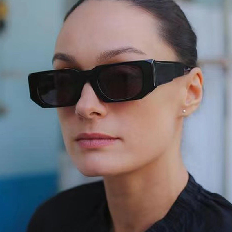 Damen oversized Sonnenbrille mit geometrischem Rahmen und UV-Schutz Brehn