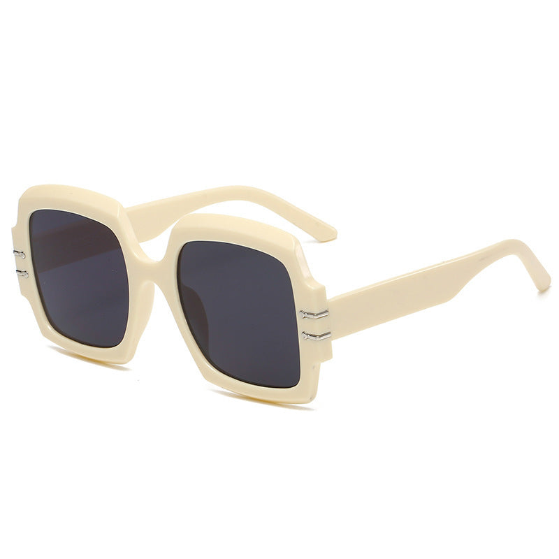 Damen Modische Oversized-Sonnenbrille mit animalischem Muster Brehn