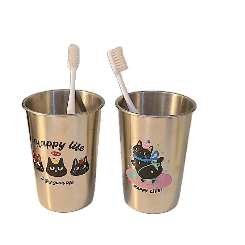 Edelstahl Zahnbürstenbecher mit Verspieltem Tierdesign Brehn