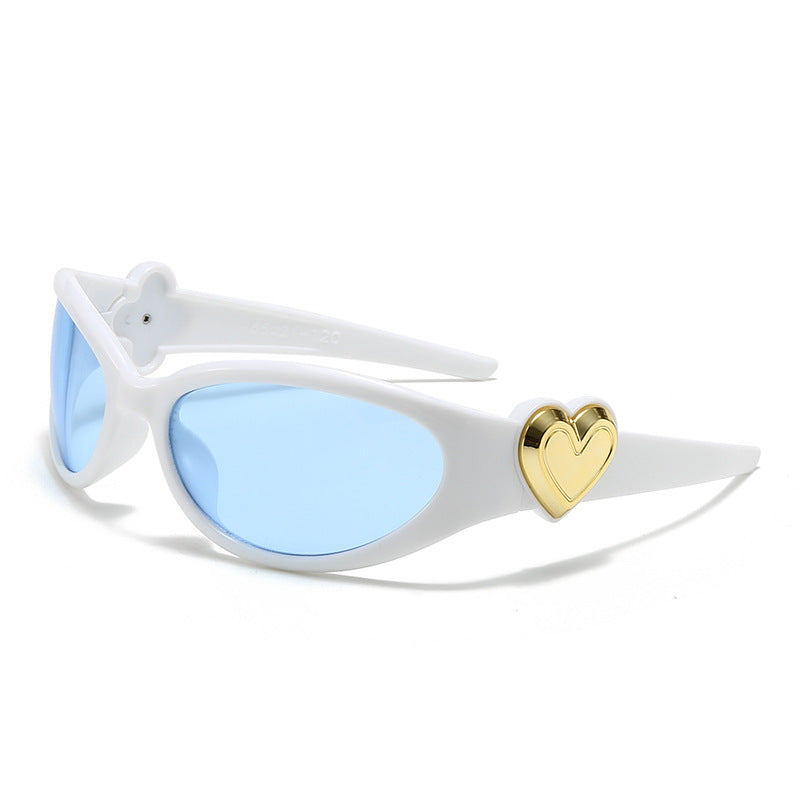 Damen modische Sonnenbrille im stilvollen Herzdesign Brehn