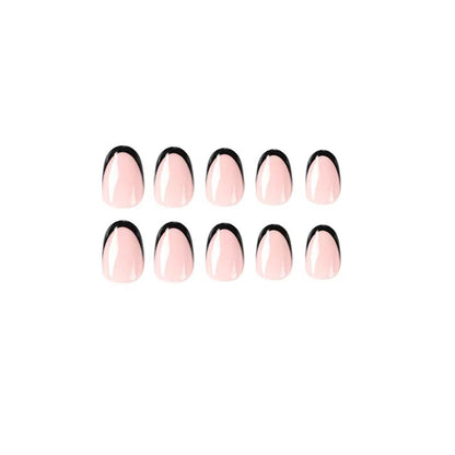 Kunstnagelset mit eleganten French-Spitzen und aufregenden Ombre-Design Brehn