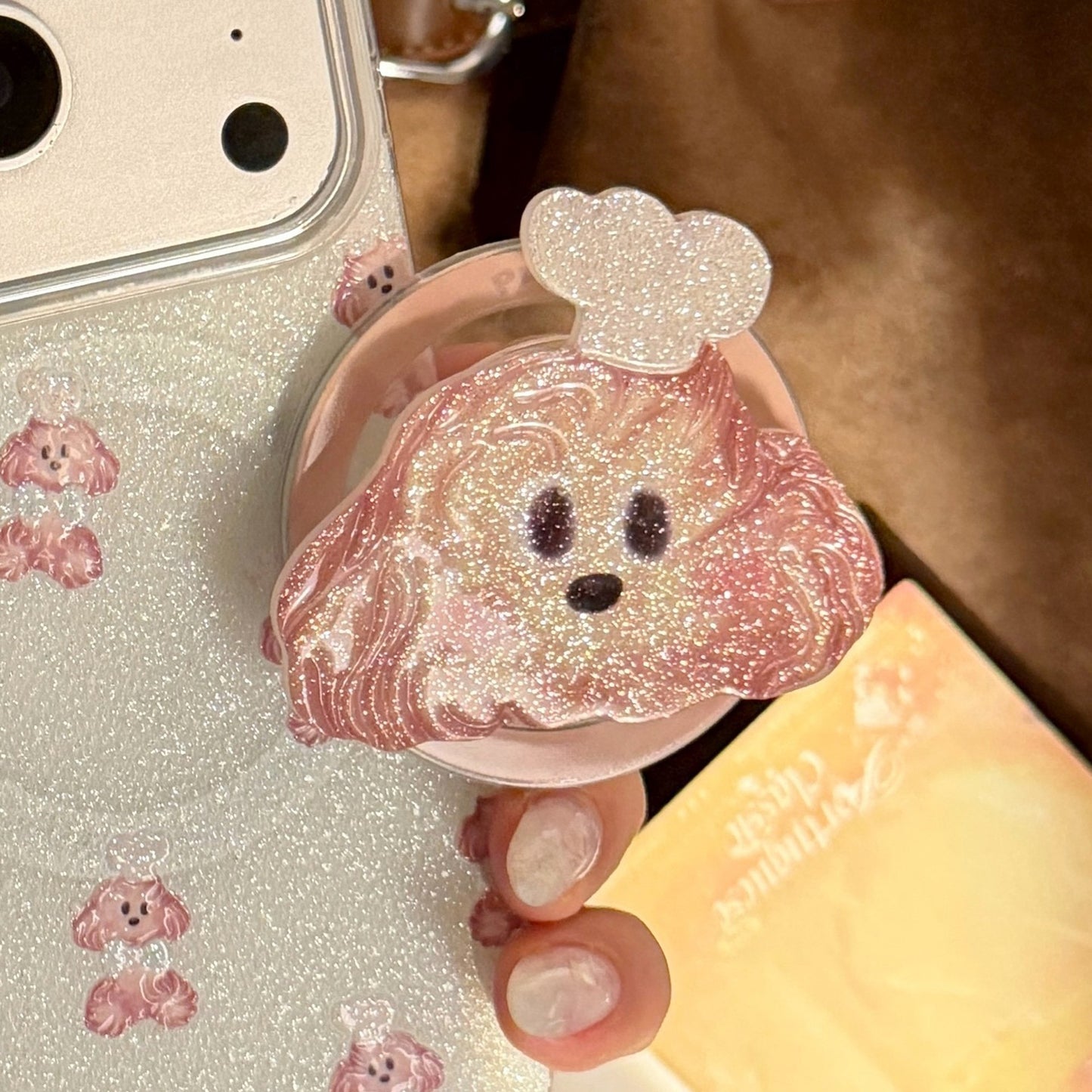Kawaii Hund Smartphone Fingerhalter Brehn