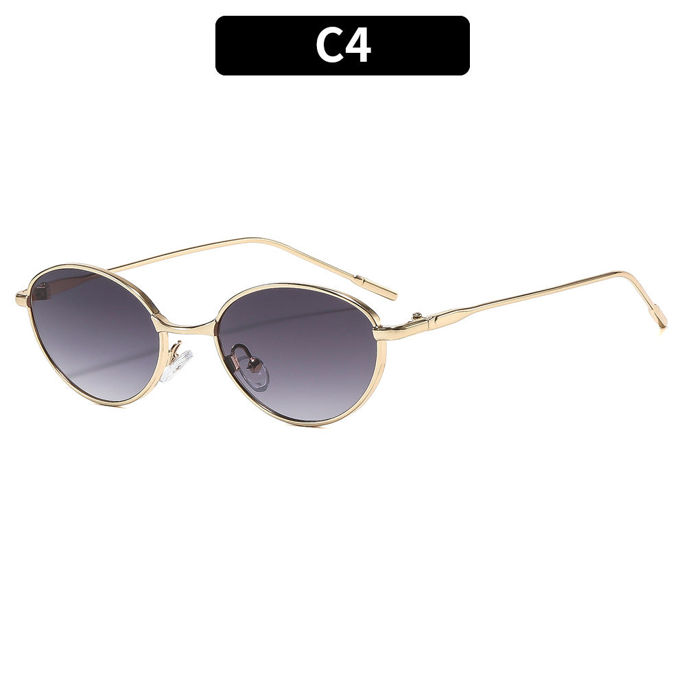 Chic Retro Oval Sonnenbrille