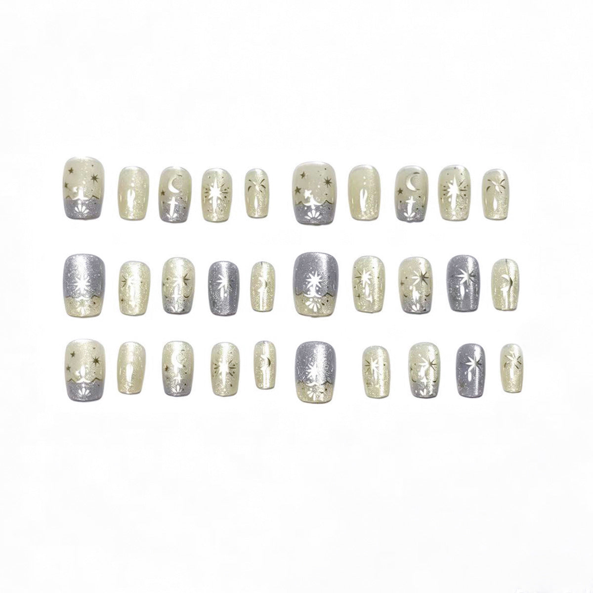 Himmlisches Themen Press-On Nail Set Brehn