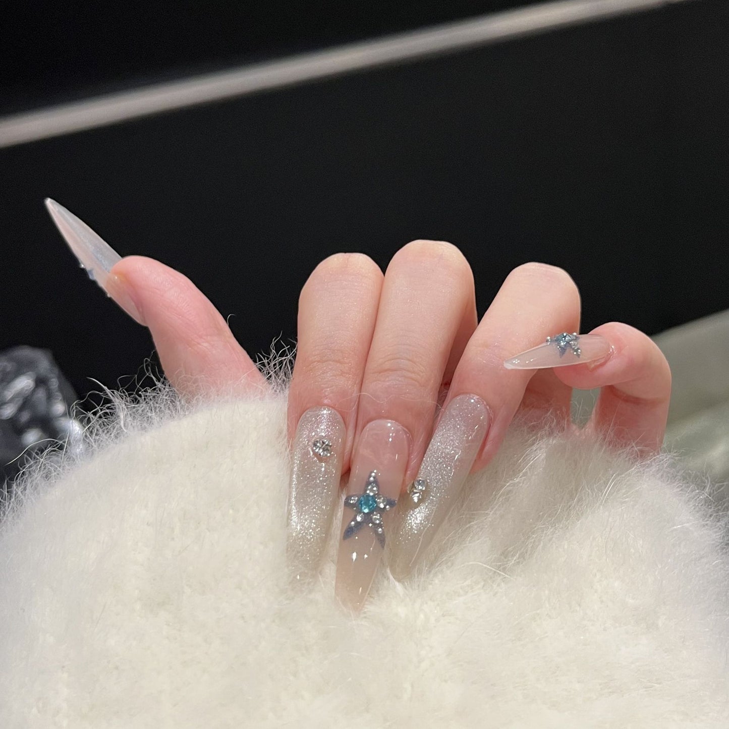 Star-Accent Press-On Nail Art Set Brehn
