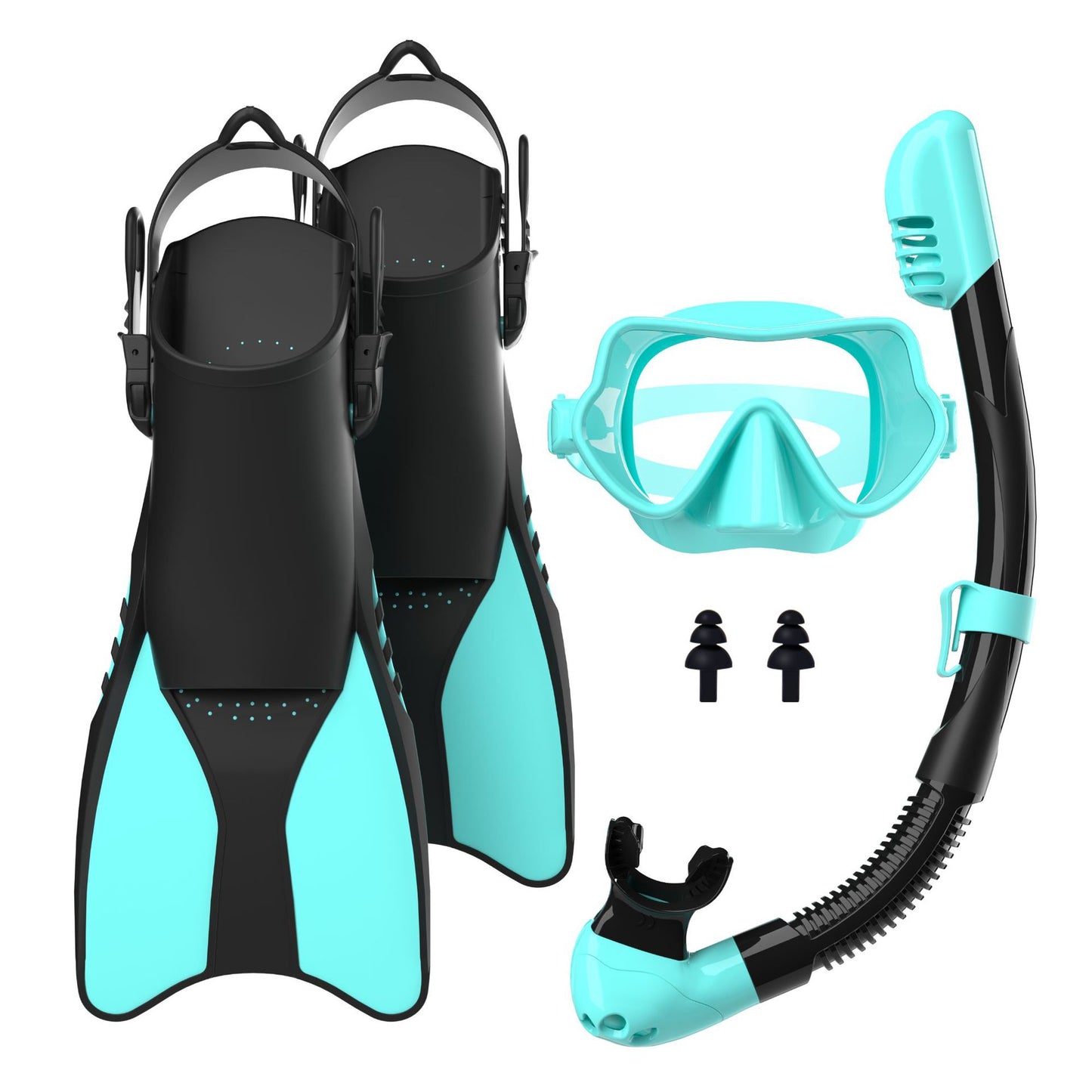 Schnorchelset mit Hochwertigen Flossen und Ergonomischer Tauchmaske Brehn