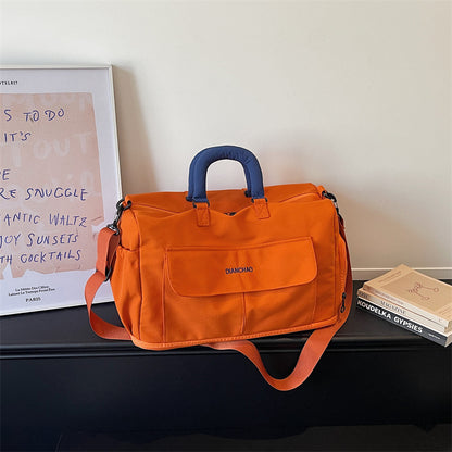 Stylische Canvas Wochenend-Duffle Bag Brehn