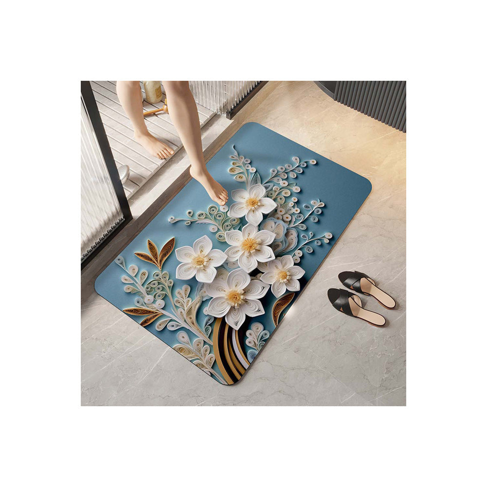 Elegante florale Design-Komfortmatte