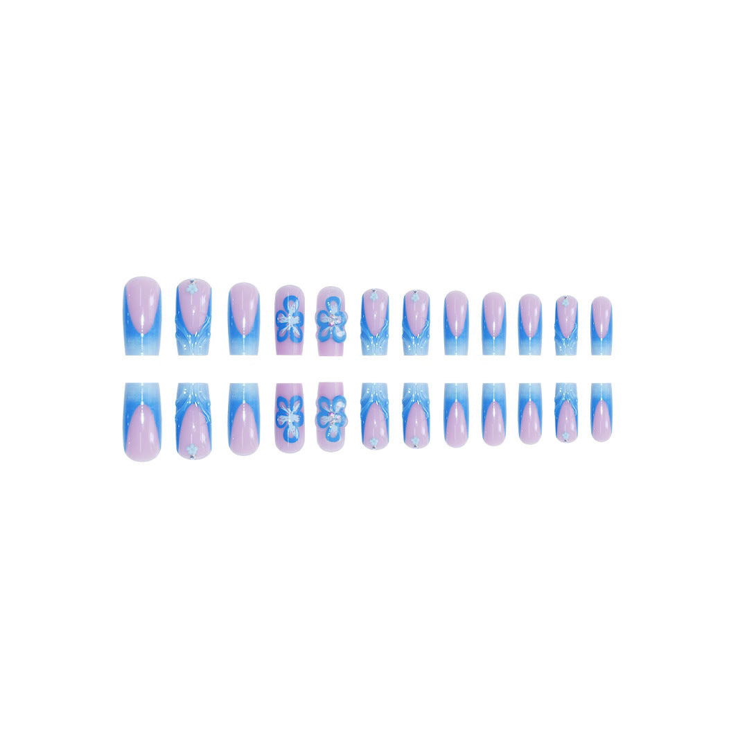 Floral 3D Press-On Nail Art Extensions Brehn