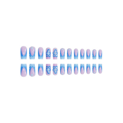 Floral 3D Press-On Nail Art Extensions Brehn