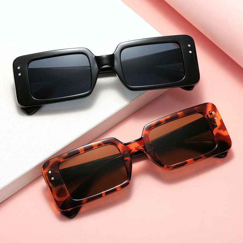 Damen modische quadratische Sonnenbrille mit modernem Design und UV-Schutz Brehn