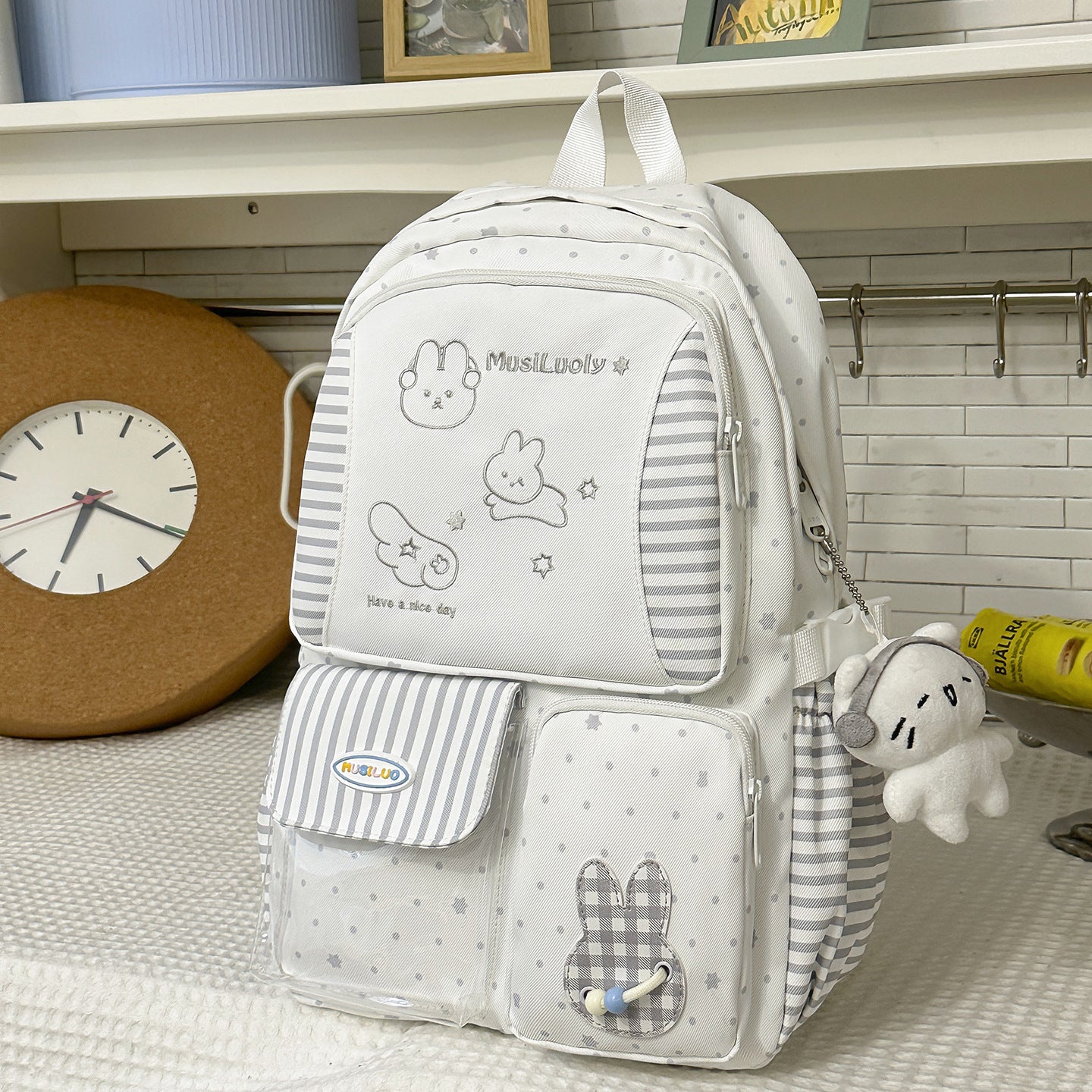 Süße Charakter-Themen Stoff-Schul-Rucksack