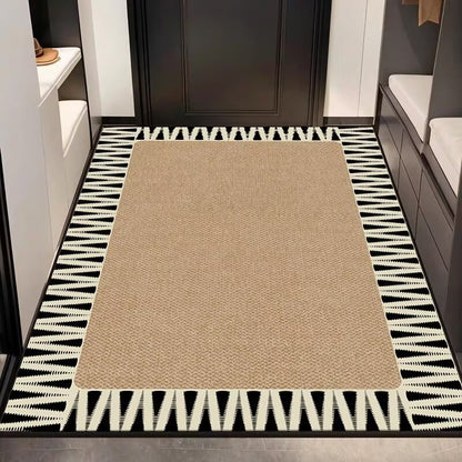Elegante Texturierte Eingangsteppich