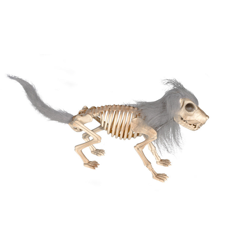 Dekorative Skelett Hund Figurine Brehn