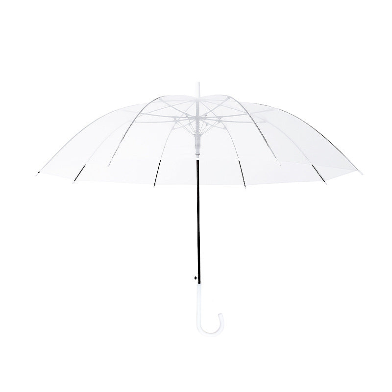 Damen Transparenter Regenschirm mit ergonomischem Griff Brehn