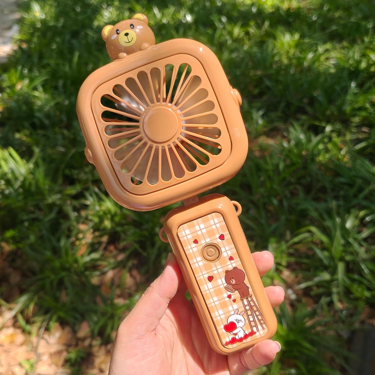 Damen Handlicher tragbarer Mini-Ventilator mit Tierdesign Brehn