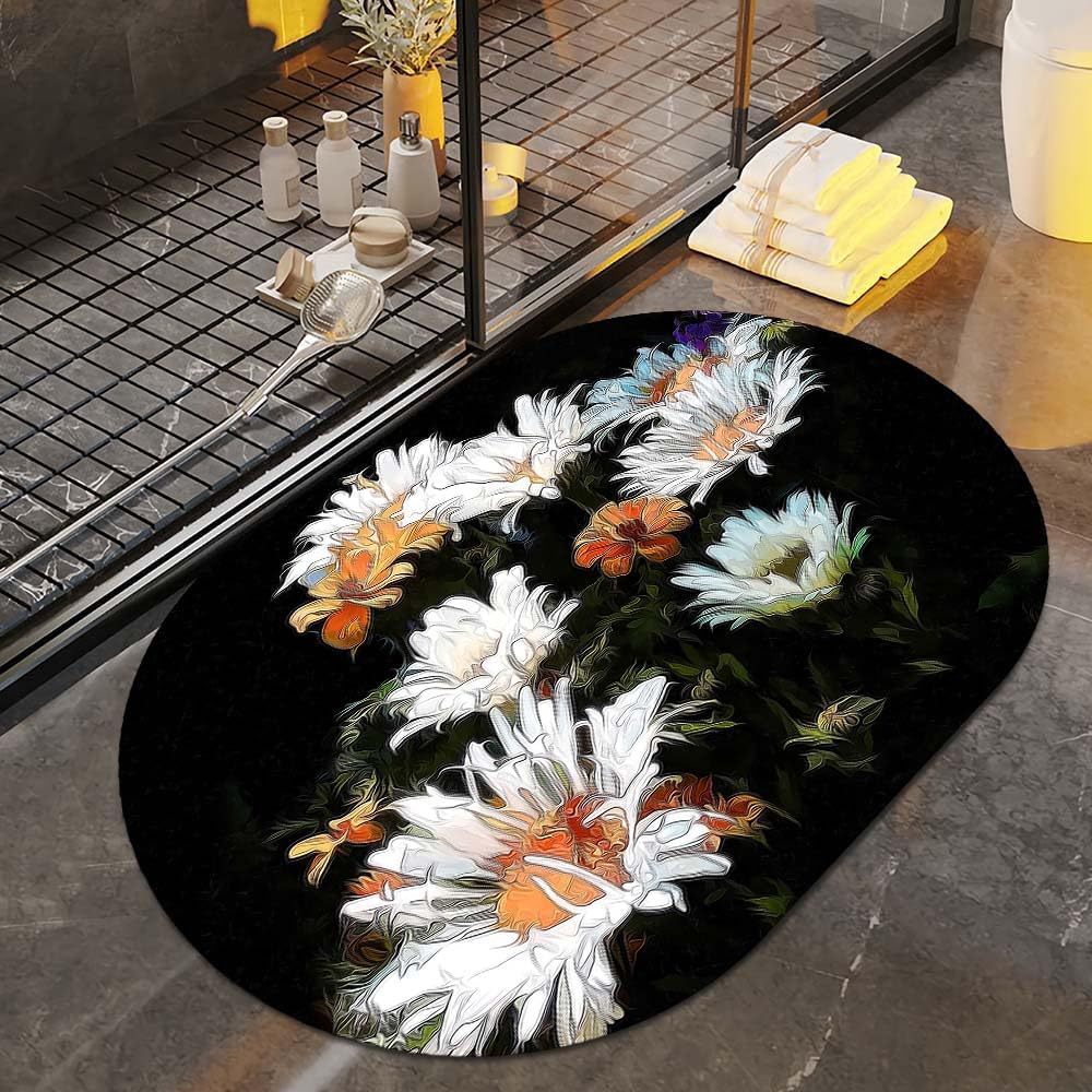 Florale Kunst Badematte Brehn