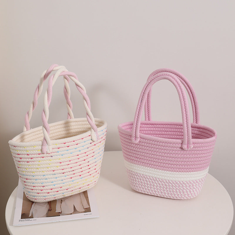 Damen Modische Strandtasche aus geflochtenem Damenmaterial Brehn