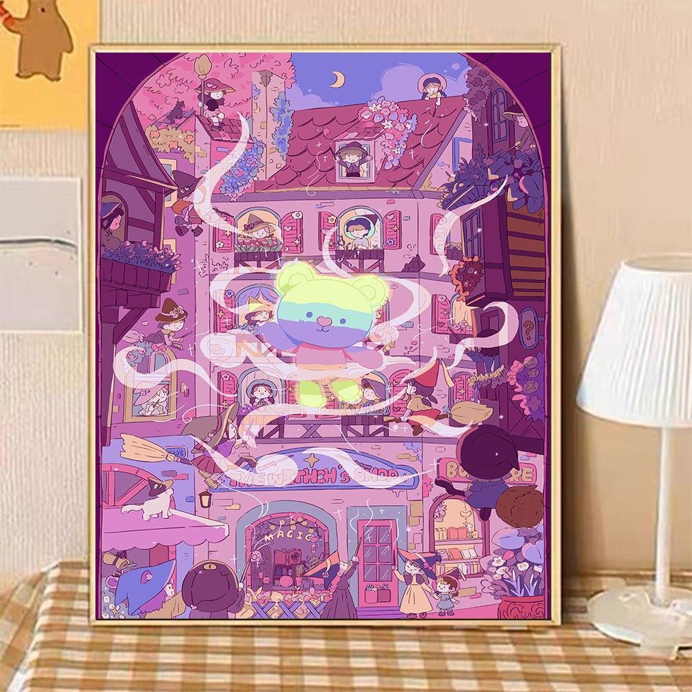 Gemütliche Wohnillustration Leinwandkunst Brehn