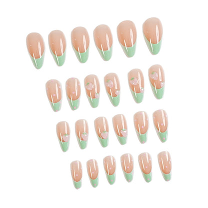 Künstlerisches Press-On Nagelset mit Zubehör