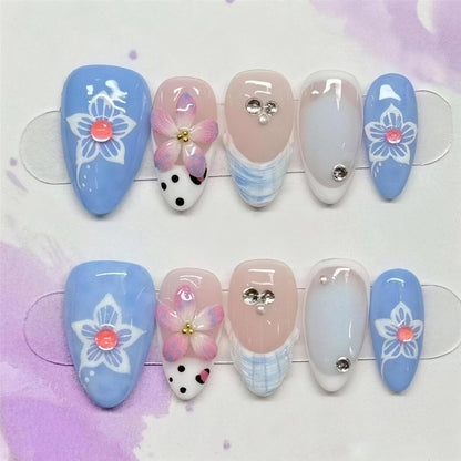 Dekoratives Floral Press-On Nagelkunst Set Brehn 1790636555