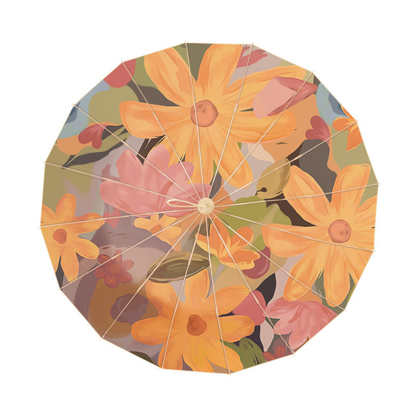 Damen Sonnenschirm im floralen Design Brehn