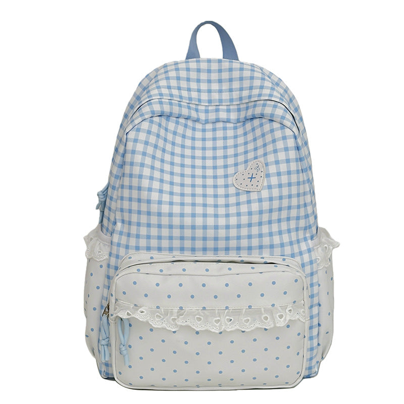 Verspielt Karomuster Rucksack Brehn