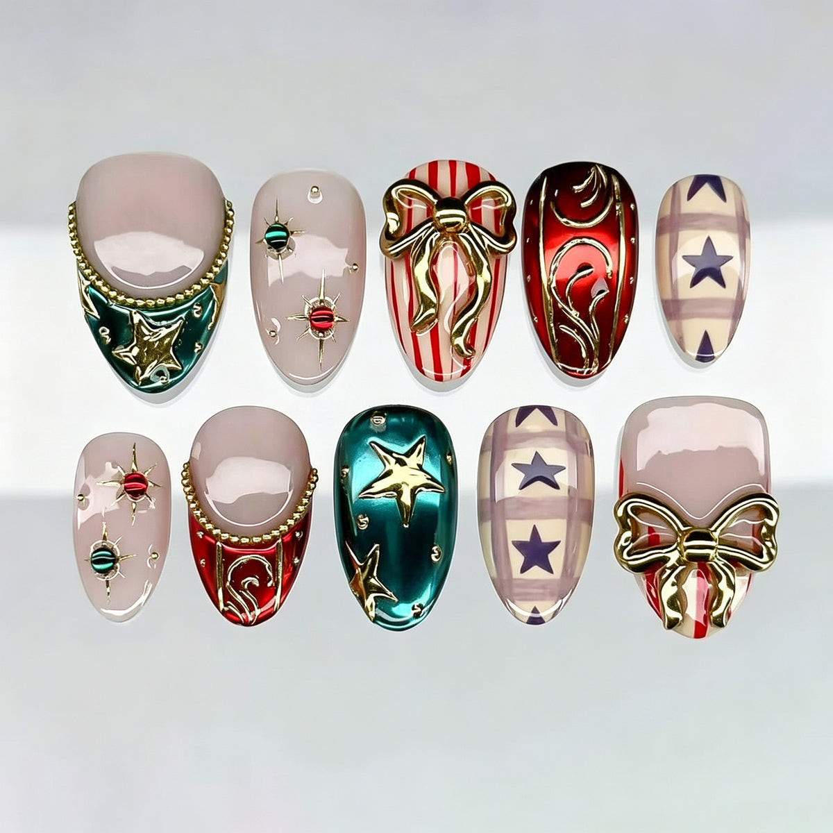 Festliches Themen-Press-On-Nagelkunst-Set Brehn 1790636523