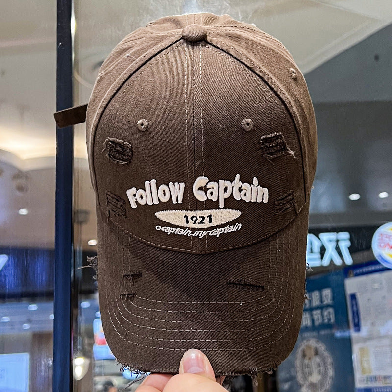 Herren Casual Distressed Baseball Cap Brehn
