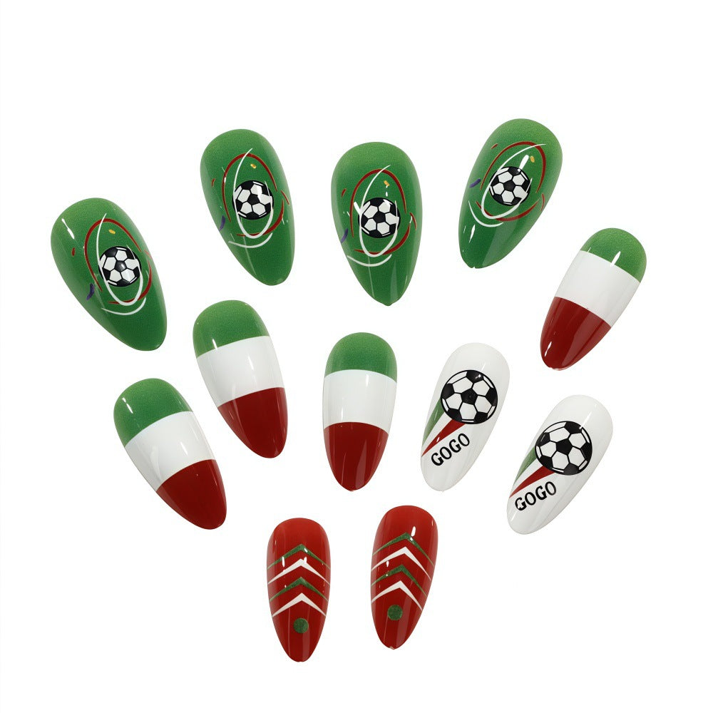Sportliche Fußball Kunstnägel Brehn
