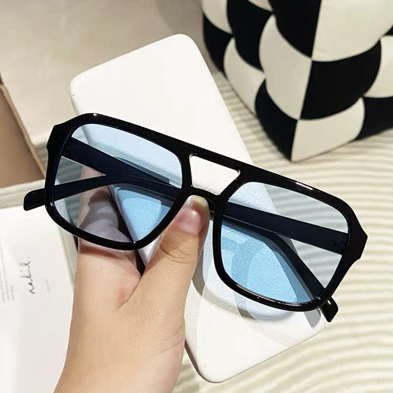 Damen modische Oversized-Sonnenbrille mit auffälligem Muster Brehn