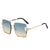 Damen quadratische Sonnenbrille mit floralem Design Brehn