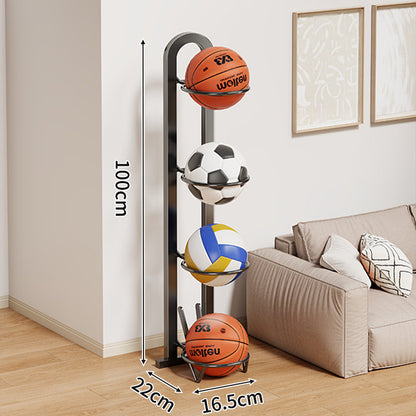 Vertikaler freistehender Sportball-Lagerregal
