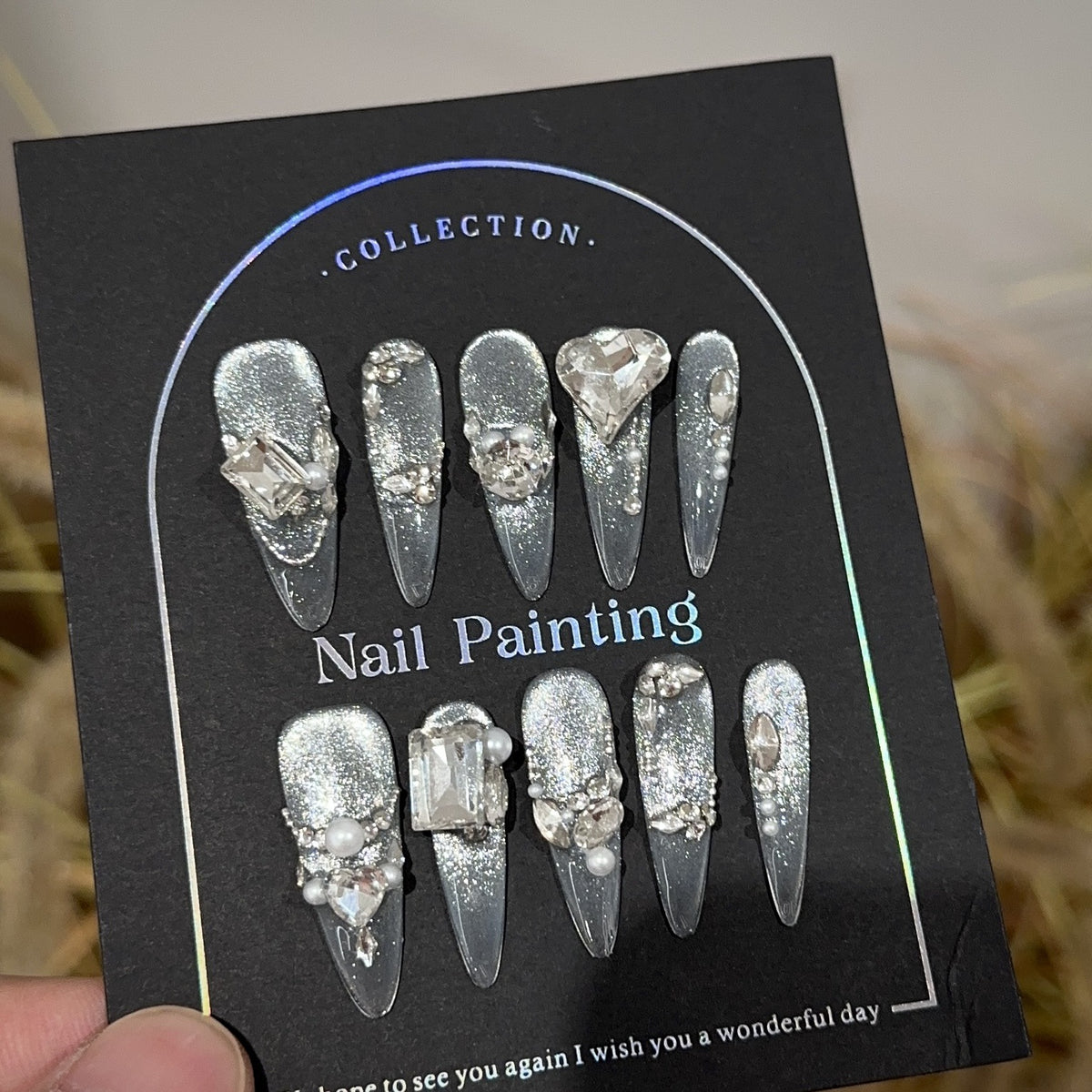Glamouröse Dekorative Nagelkunst Kollektion