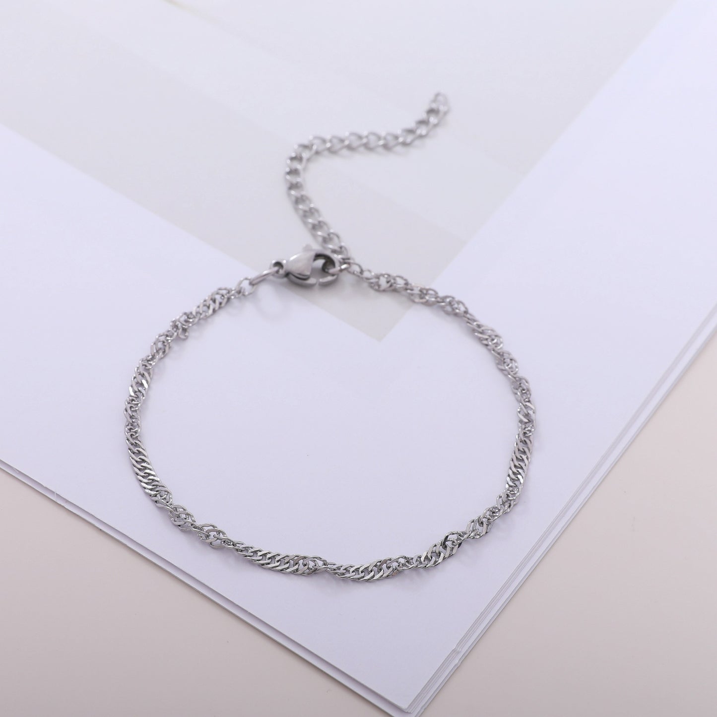 Strukturierte verdrehte Kettenarmband Brehn