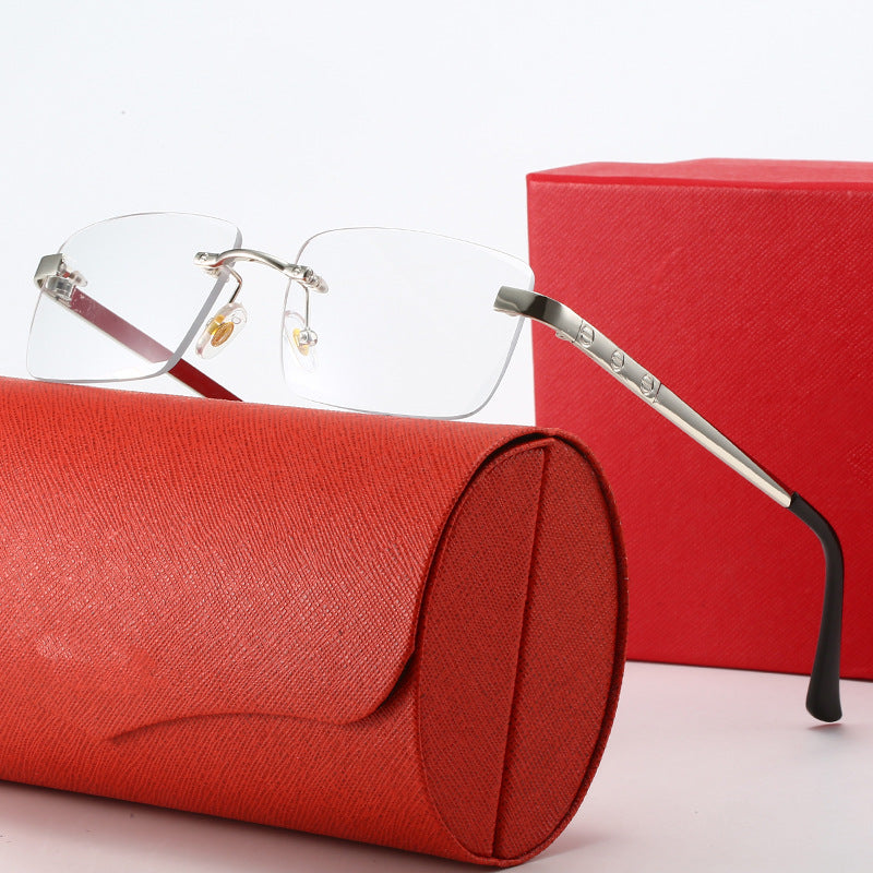 Damen modische Sonnenbrille im eleganten Rechteckdesign mit hochwertigem Metallrahmen Brehn