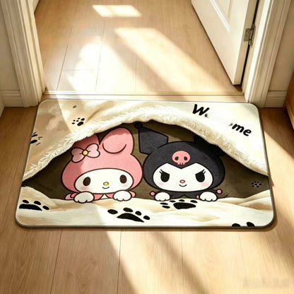 Adorable Charakter Willkommenmatte