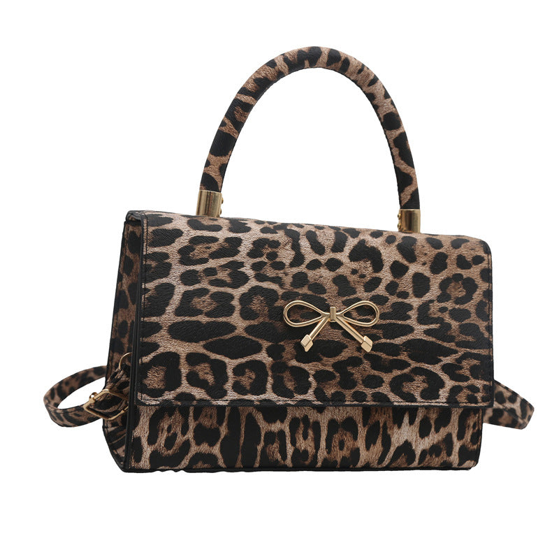 Stylische Tierdruck Top Handle Handtasche Brehn