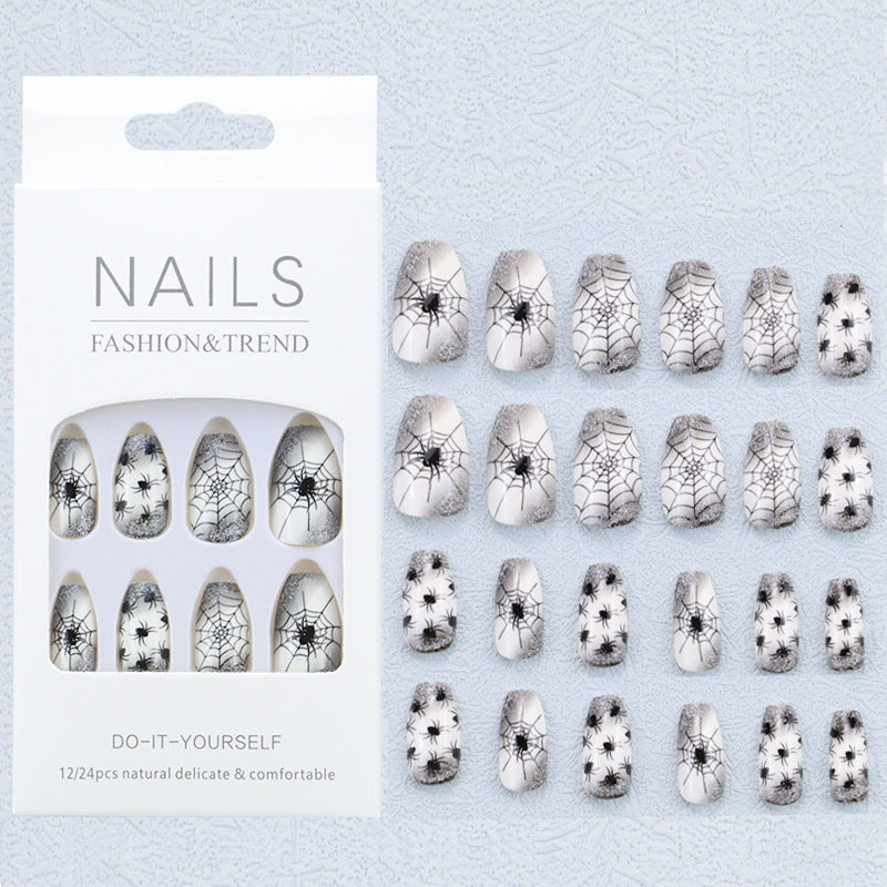 Künstlerisches Grafik Press-On Nagelset Brehn
