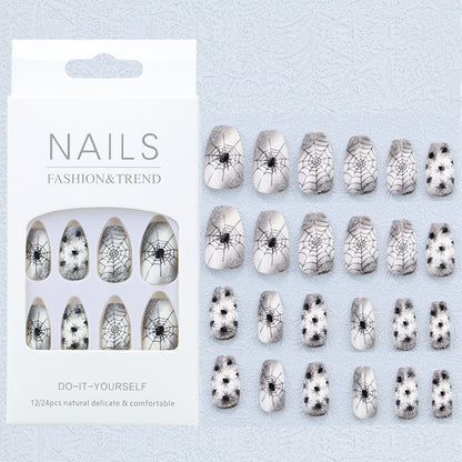 Künstlerisches Grafik Press-On Nagelset Brehn